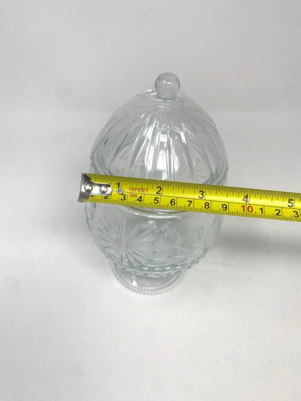 Target Clear Glass Pedestal Vessel Easter Egg Decor Candy Jar Canister